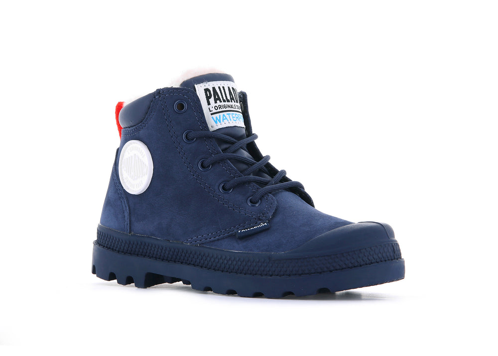 Botas Palladium PAMPA HI CUFF WPS OZ Niños Indigo | Costa Rica-81652